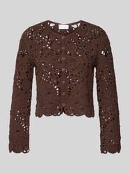 Cardigan van gehaakt kant met ronde hals van Jake*s Collection - 1