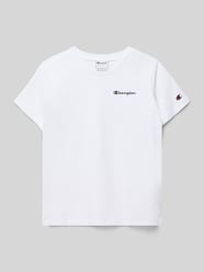 T-shirt z Wyhaftowane logo i Okrągły dekolt od Champion - 38