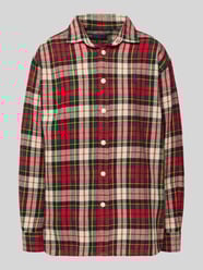 Bluzka koszulowa o kroju relaxed fit z wyhaftowanym logo od Polo Ralph Lauren - 4