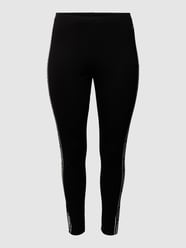 PLUS SIZE legging met merkstitching van Tommy Jeans Curve Zwart - 24