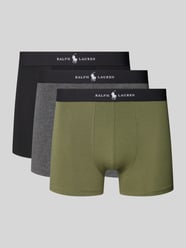 Trunks mit Label-Bund im 3er-Pack von Polo Ralph Lauren Underwear Grün - 37