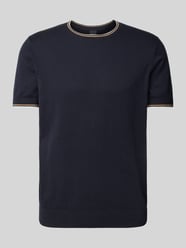 T-shirt z detalem z logo od bugatti - 6