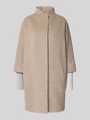Mantel aus Schurwolle mit Stehkragen von ICONS Cinzia Rocca Beige - 18