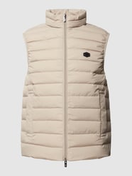 Daunenweste mit Logo-Patch Modell 'Basic zip' von Emporio Armani Weiß - 18