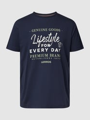 T-Shirt mit Motiv-Print von Lerros Blau - 41
