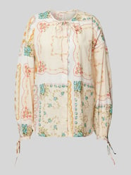 Bluse mit floralem Print von Stella Nova Beige - 41