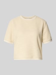 T-shirt z efektem froty i okrągłym dekoltem od Jake*s Collection - 12
