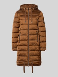 Gewatteerde jas met capuchon van monari - 38