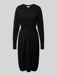 Overhemdjurk van viscosemix met strikceintuur, model 'Conny' van FREE/QUENT - 47