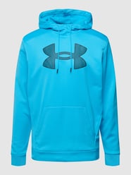 Hoodie mit Logo-Print Modell 'UA Armour Fleece Big Logo' von Under Armour Blau - 10