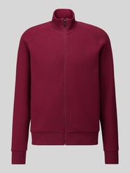 Sweatjacke mit Logo-Prägung von BOSS Green Bordeaux - 41