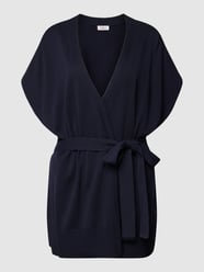 Poncho met ribboorden van s.Oliver RED LABEL Blauw / turquoise - 9