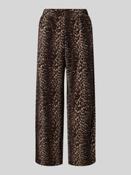Regular fit culotte in kreuklook, model 'FLORA' van Pieces Beige - 3