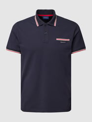 Poloshirt mit Brusttasche Modell 'TIPPING SOLID' von Gant Blau - 17