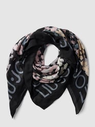 Schal mit Label-Print Modell 'Foulard' von Liu Jo White Schwarz - 40