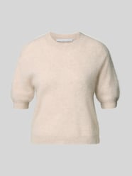 Strickpullover aus Kaschmir-Woll-Mix mit 1/2-Arm von Herzensangelegenheit Beige - 9