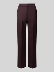 Hose mit Bügelfalten und Gesäßtasche von COMMA Bordeaux - 4