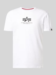 t-shirt z logo i okrągłym dekoltem od Alpha Industries - 10