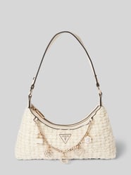 Shoulder Bag in Bouclé-Optik mit Gliederketten Modell "Everlee" von Guess - 9