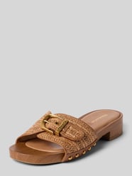 Pantolets met applicatie in raffia-look van Tamaris - 43