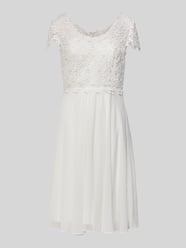 Bruidsjurk van gehaakt kant en chiffon van Luxuar - 4