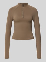 Shirt met lange mouwen en labelprint van P.E Nation Beige - 7