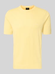 regular fit T-shirt met linnengehalte in brei-look van Fynch-Hatton - 24