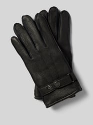 Handschuhe aus Leder mit Label-Detail von Pearlwood Schwarz - 6