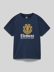 T-Shirt mit Rundhalsausschnitt von Element Blau - 7