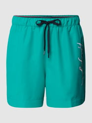 Regular Fit Badehose mit Brand-Schriftzug von Tommy Hilfiger Blau - 13