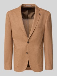 Marynarka na 2 guziki o kroju slim fit ze strukturalnym wzorem od bugatti - 41