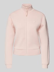 Sweatjacke mit Stehkragen Modell 'NEW ALLIE' von Guess Activewear Rosa - 19