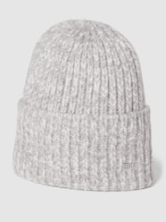 Beanie mit Label-Detail Modell 'afloppi' von OPUS Grau - 42