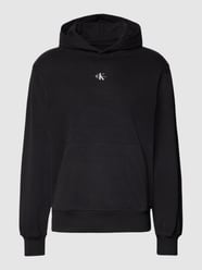 Hoodie met labelprint van Calvin Klein Jeans Grijs / zwart - 44