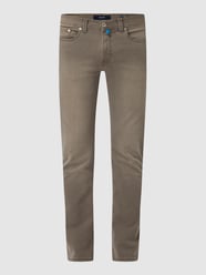 Tapered Fit Jeans mit Stretch-Anteil Modell 'Lyon' - 'Futureflex' von Pierre Cardin Braun - 9