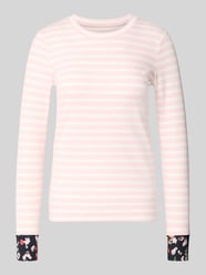 Slim fit shirt met lange mouwen van katoenmix van Marc Cain Fuchsia - 10