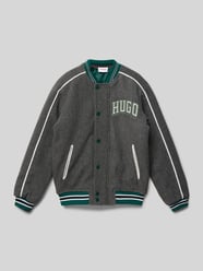 College-Jacke mit Eingrifftaschen von HUGO Grau - 32