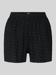 Szorty piżamowe z mieszanki wiskozy w kroju regular fit model 'B LOGO SHORTS' od BOSS - 37