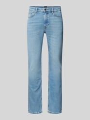 Slim Fit Jeans mit Label-Detail Modell 'DELAWARE' von BOSS Orange Blau - 42