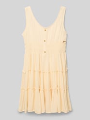 Kleid aus reiner Viskose Modell 'GAUZE' von Guess Beige - 5