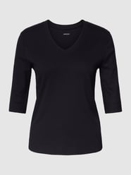 T-shirt in riblook van Marc Cain Blauw / turquoise - 8