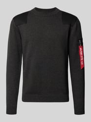 Slim Fit Strickpullover aus reiner Baumwolle von Alpha Industries - 10