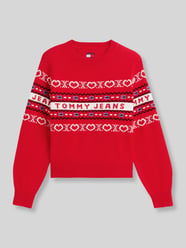Sweter z wełny z napisem z logo od Tommy Jeans - 24