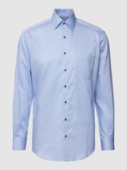 Freizeithemd mit Brusttasche von Eterna Blau / Türkis - 28