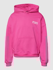Hoodie mit Label-Print von PEQUS Pink - 38
