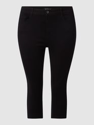 PLUS SIZE Skinny Fit Caprijeans mit Stretch-Anteil Modell 'Augusta' von ONLY CARMAKOMA Schwarz - 24