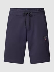 Sweatshorts mit Tunnelzug von Aeronautica Militare Blau - 11
