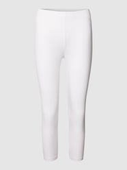 Legginsy z elastycznym pasem od Betty Barclay Biały - 4