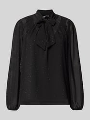 Regular fit strikblouse met siersteentjes van More & More - 14