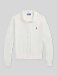 Kardigan z mieszanki bawełny, krój slim fit od Polo Ralph Lauren - 48